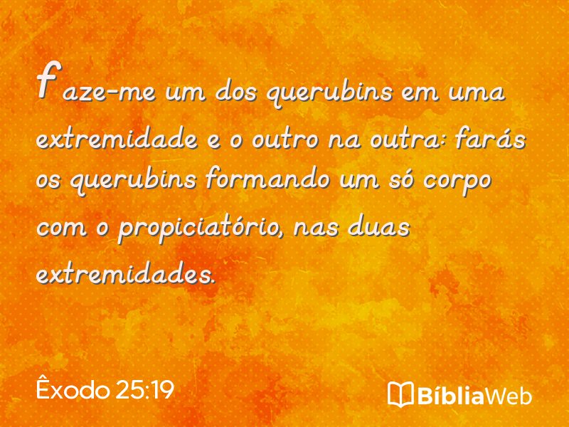 Êxodo 25:19 em imagem para compartilhar