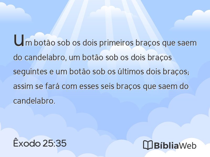 Êxodo 25:35 em imagem para compartilhar