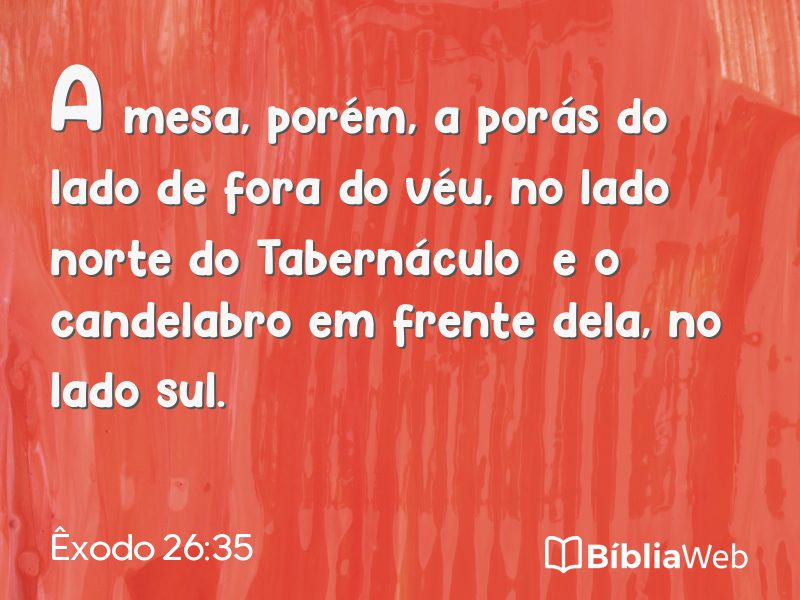 Êxodo 26:35 em imagem para compartilhar