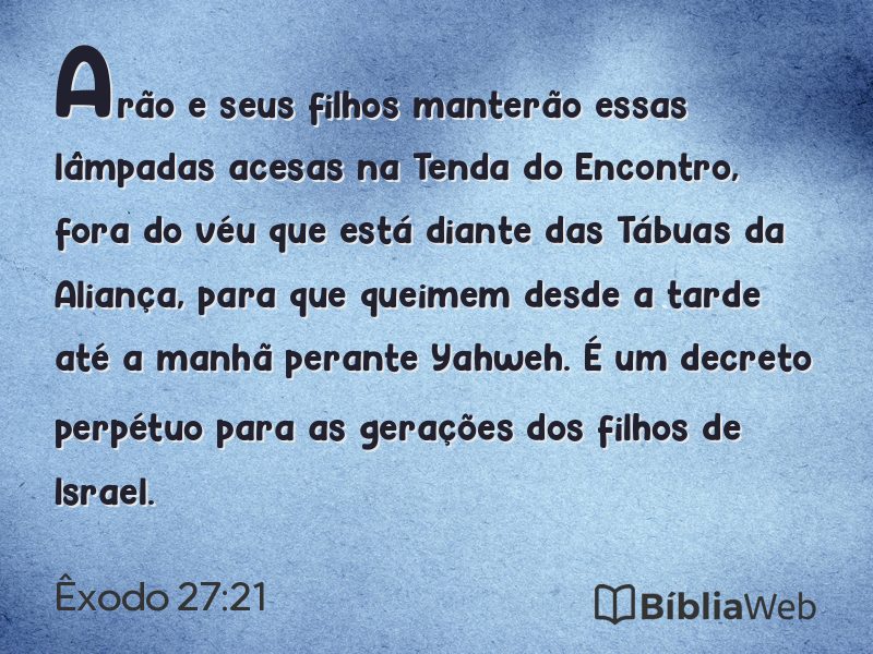 Êxodo 27:21 em imagem para compartilhar