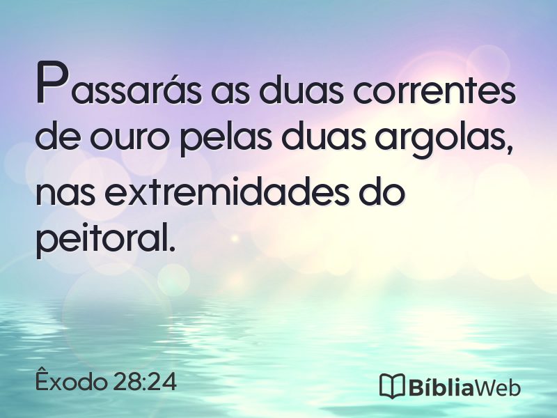 Êxodo 28:24 em imagem para compartilhar