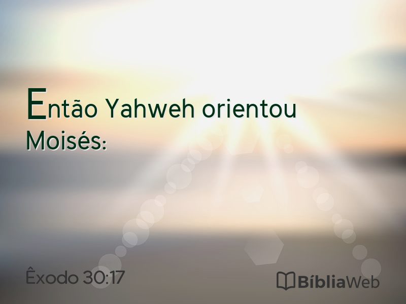 Êxodo 30:17 em imagem para compartilhar