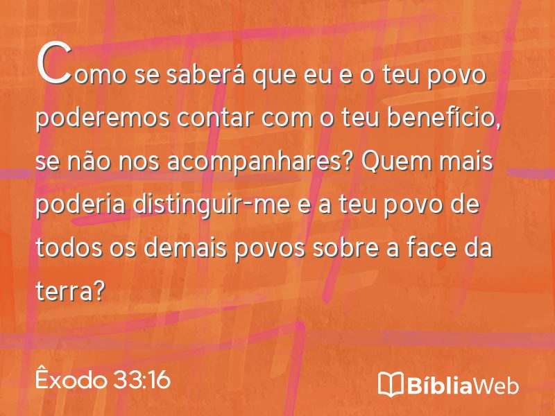 Êxodo 33:16 em imagem para compartilhar