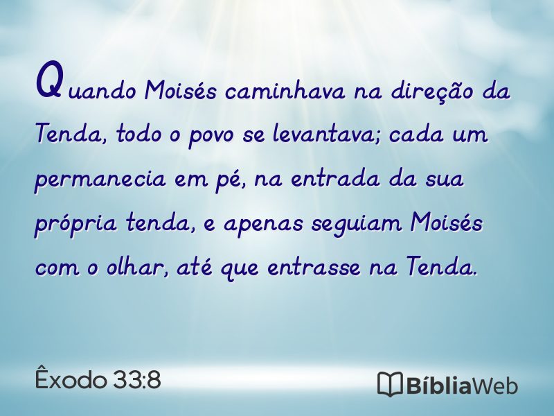 Êxodo 33:8 em imagem para compartilhar