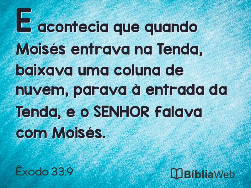 Êxodo 33:9 em imagem para compartilhar