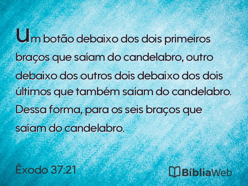 Êxodo 37:21 em imagem para compartilhar