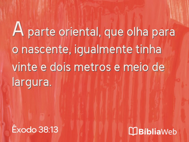 Êxodo 38:13 em imagem para compartilhar
