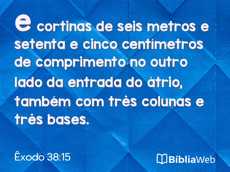 Êxodo 38:15 em imagem para compartilhar