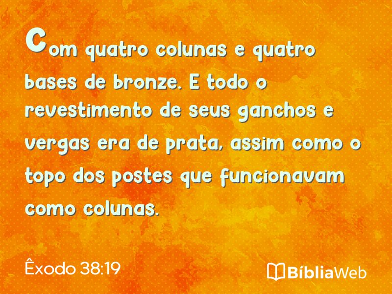 Êxodo 38:19 em imagem para compartilhar