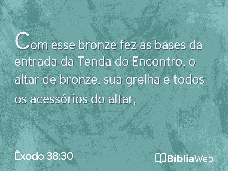 Êxodo 38:30 em imagem para compartilhar