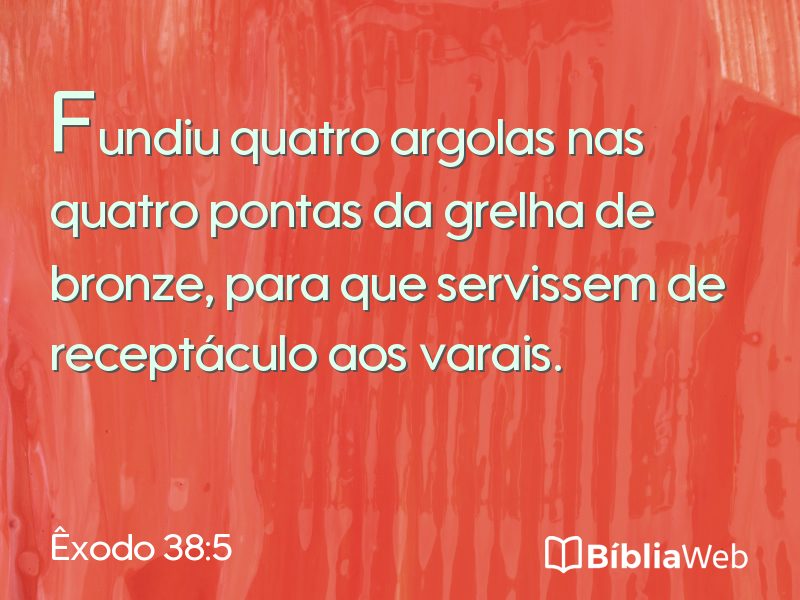 Êxodo 38:5 em imagem para compartilhar