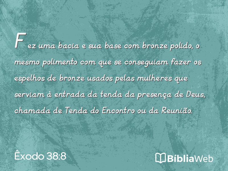 Êxodo 38:8 em imagem para compartilhar