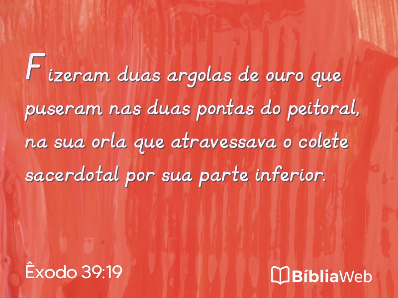 Êxodo 39:19 em imagem para compartilhar