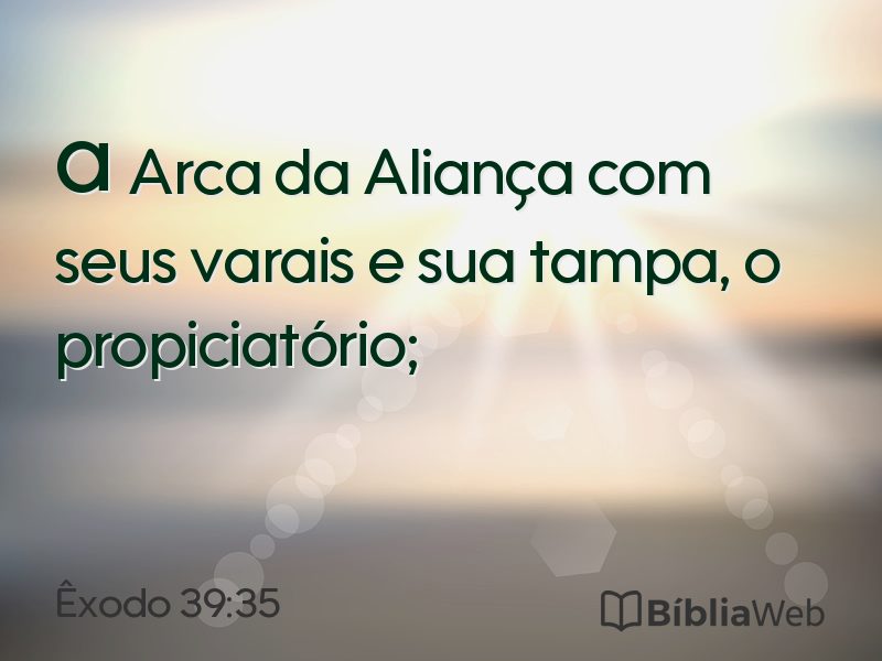 Êxodo 39:35 em imagem para compartilhar