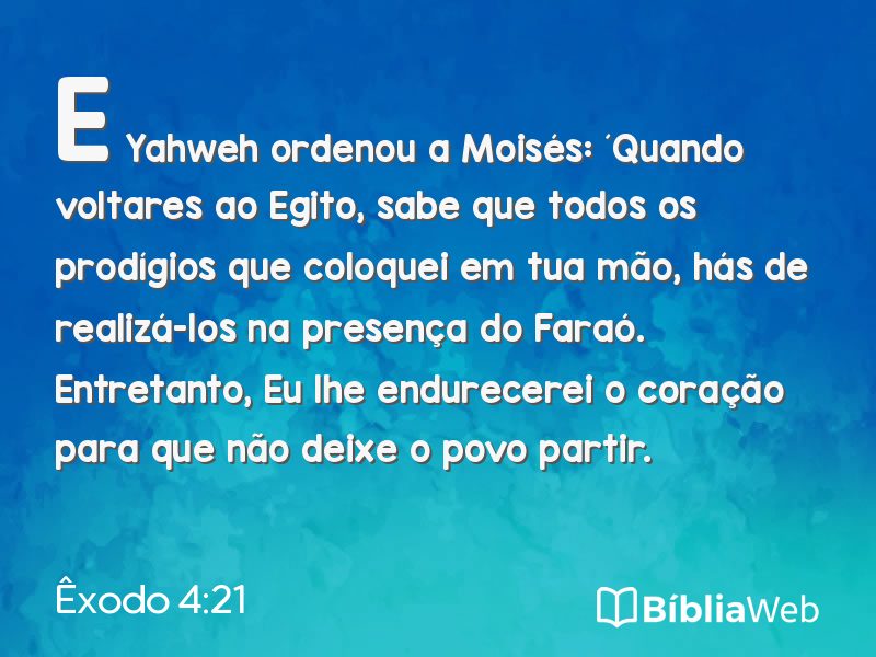 Êxodo 4:21 em imagem para compartilhar