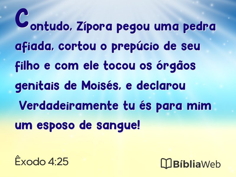 Êxodo 4:25 em imagem para compartilhar