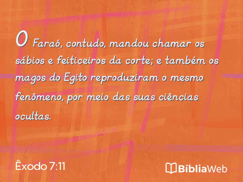 Êxodo 7:11 em imagem para compartilhar