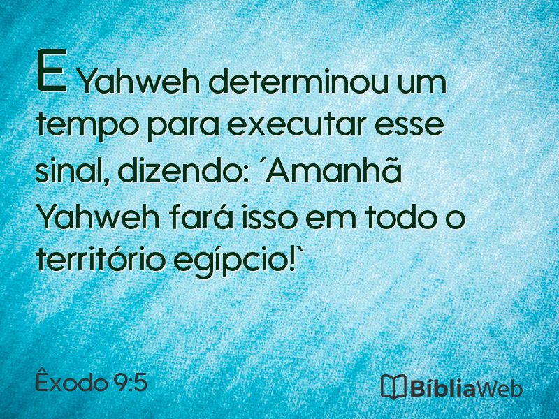 Êxodo 9:5 em imagem para compartilhar