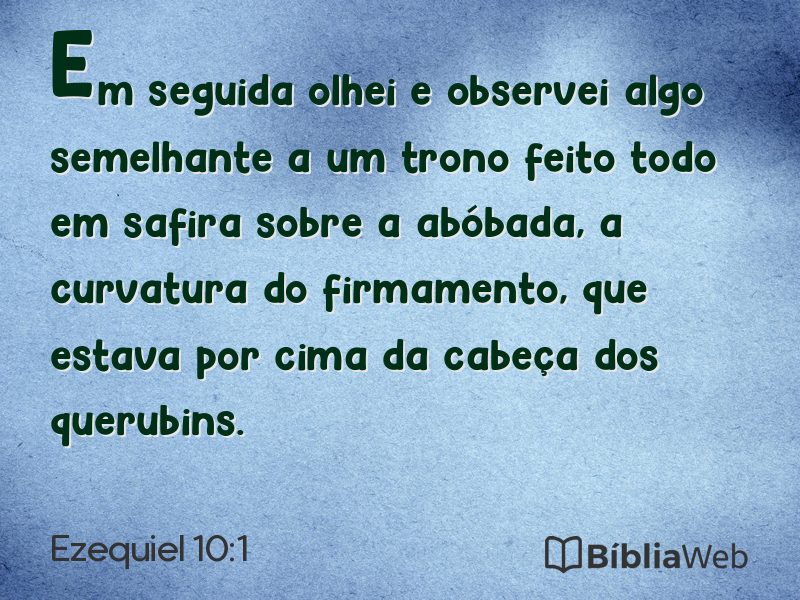 Ezequiel 10:1 em imagem para compartilhar