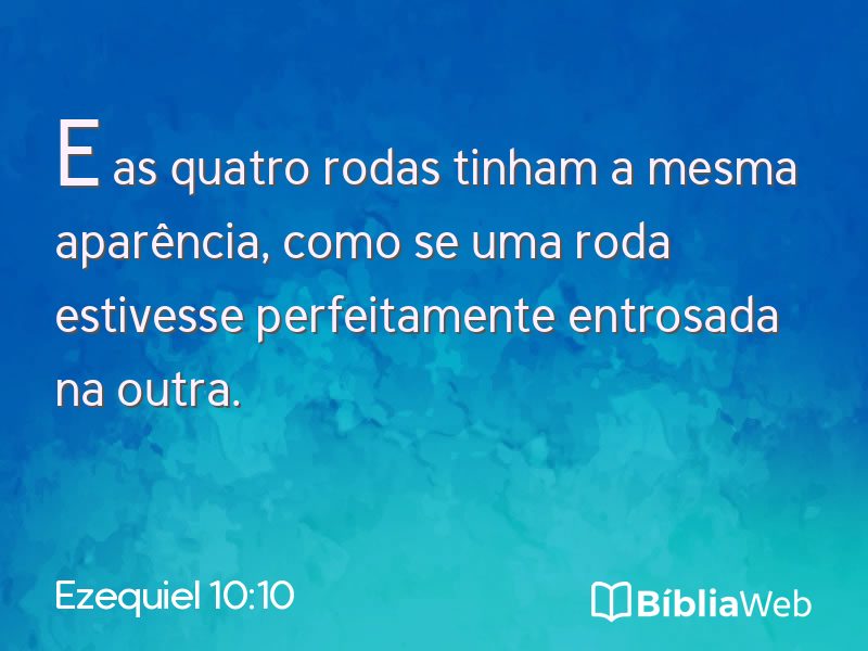 Ezequiel 10:10 em imagem para compartilhar