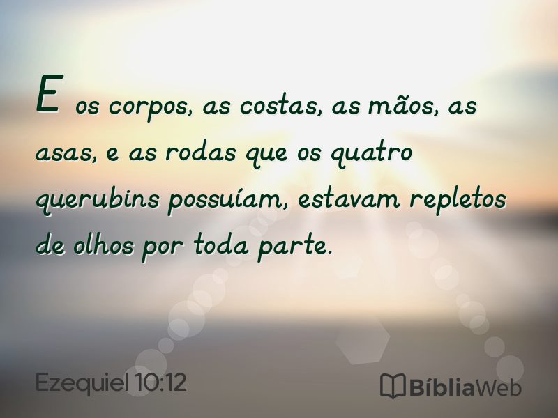 Ezequiel 10:12 em imagem para compartilhar