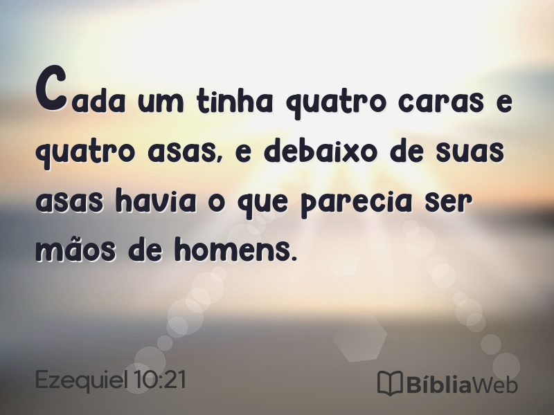 Ezequiel 10:21 em imagem para compartilhar