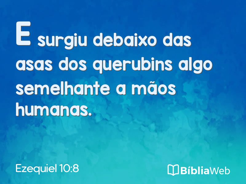 Ezequiel 10:8 em imagem para compartilhar