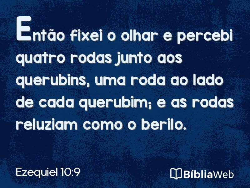 Ezequiel 10:9 em imagem para compartilhar