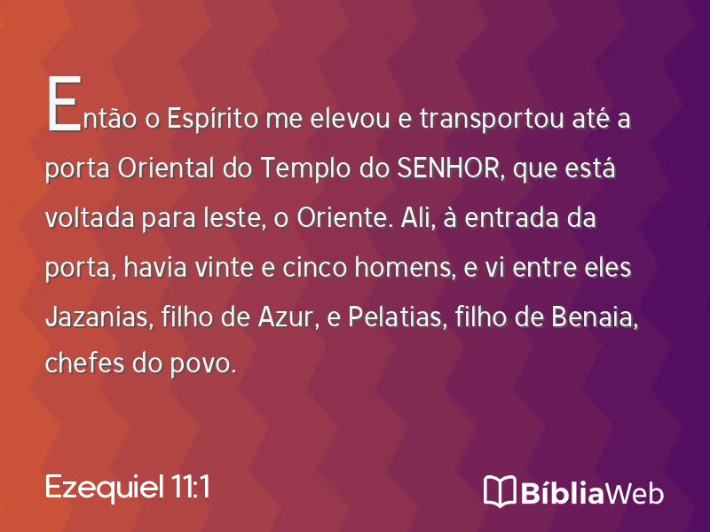Ezequiel 11:1 em imagem para compartilhar