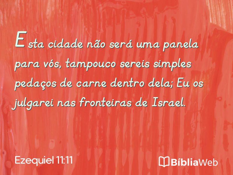 Ezequiel 11:11 em imagem para compartilhar