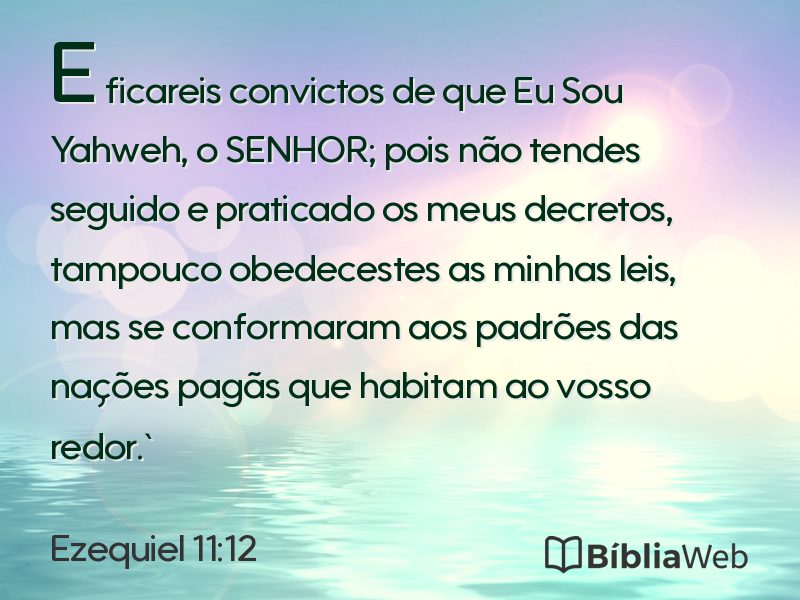 Ezequiel 11:12 em imagem para compartilhar