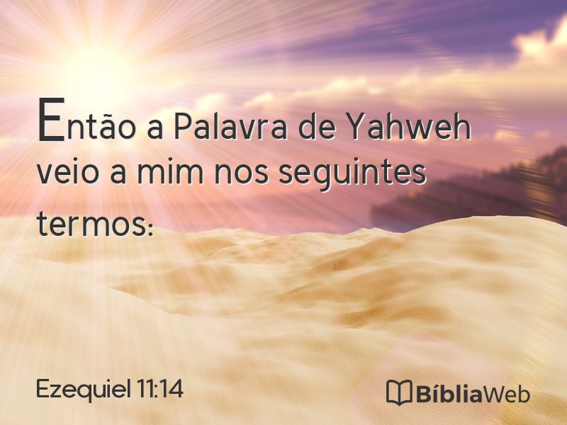Ezequiel 11:14 em imagem para compartilhar
