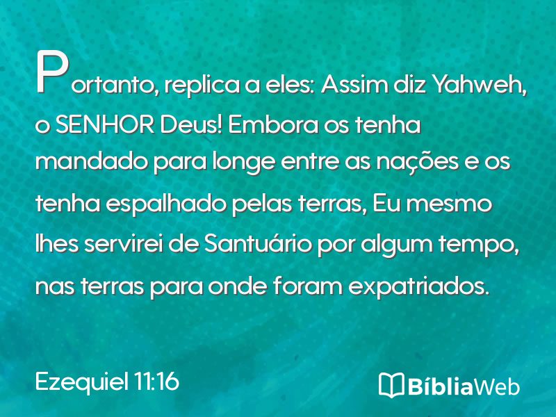 Ezequiel 11:16 em imagem para compartilhar