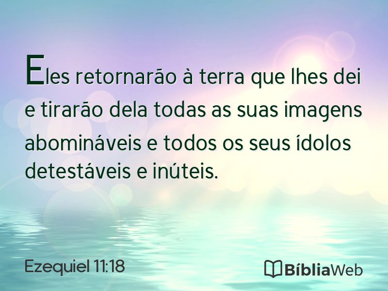 Ezequiel 11:18 em imagem para compartilhar