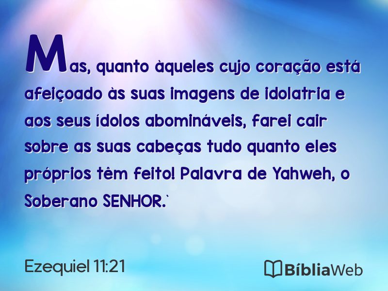 Ezequiel 11:21 em imagem para compartilhar