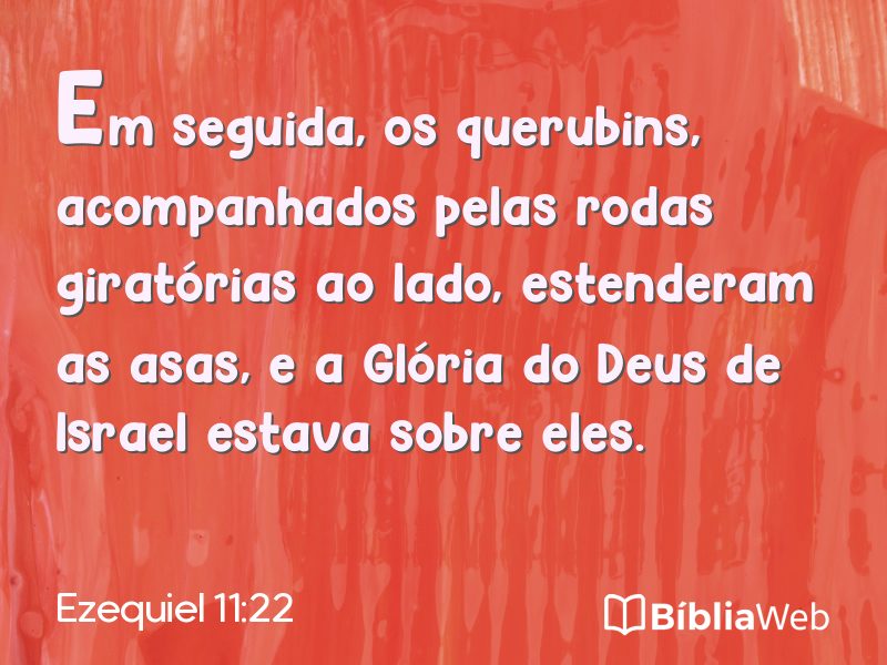 Ezequiel 11:22 em imagem para compartilhar