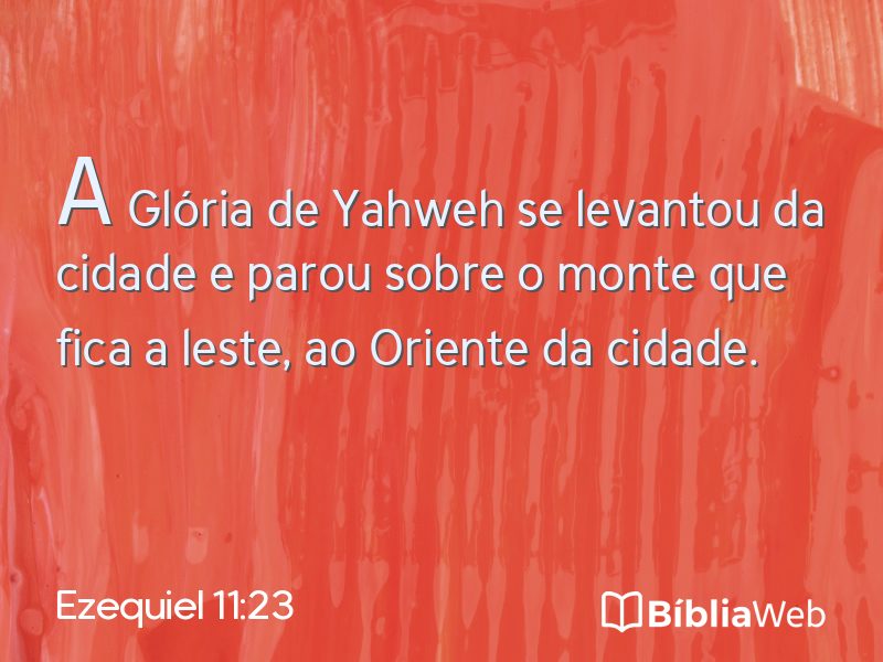 Ezequiel 11:23 em imagem para compartilhar