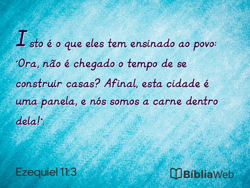 Ezequiel 11:3 em imagem para compartilhar
