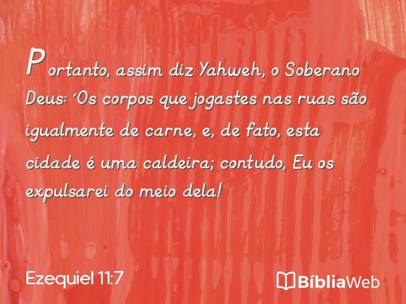 Ezequiel 11:7 em imagem para compartilhar
