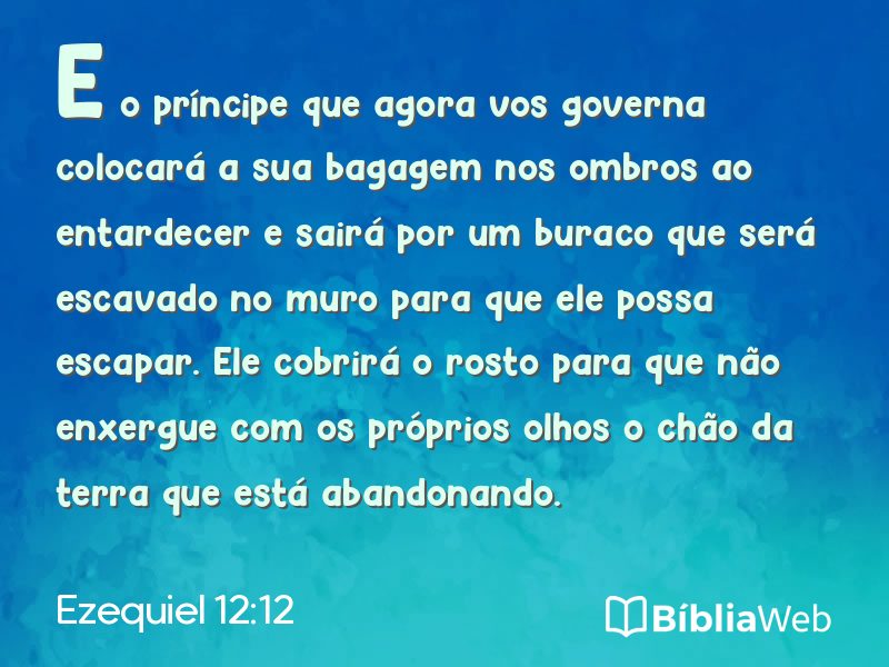Ezequiel 12:12 em imagem para compartilhar