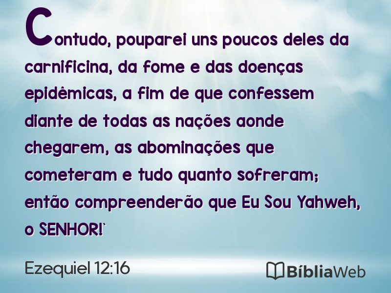 Ezequiel 12:16 em imagem para compartilhar