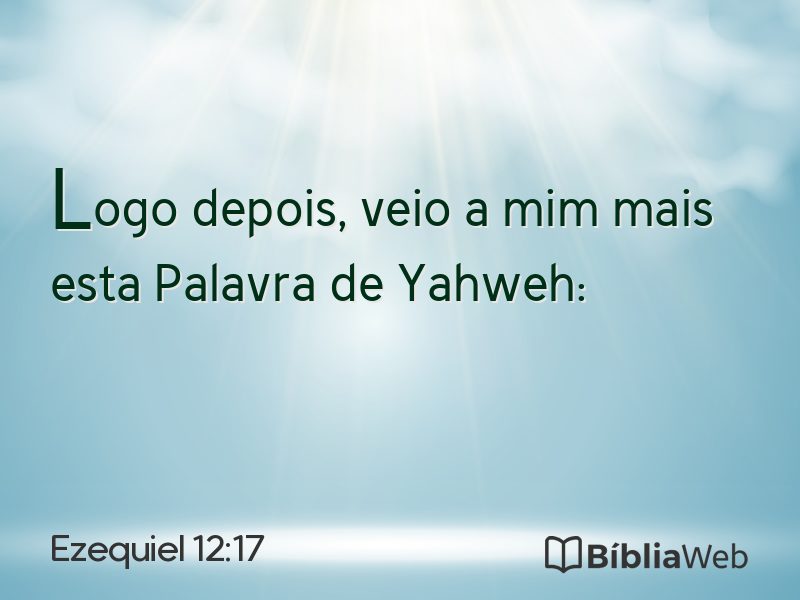 Ezequiel 12:17 em imagem para compartilhar