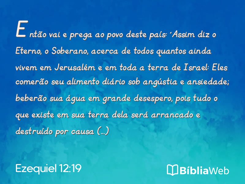 Ezequiel 12:19 em imagem para compartilhar