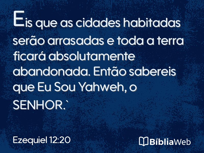 Ezequiel 12:20 em imagem para compartilhar