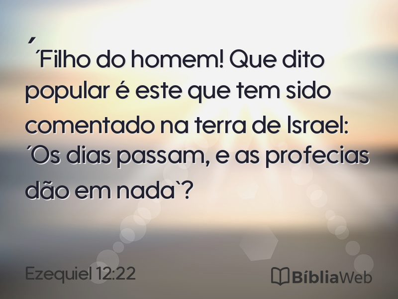 Ezequiel 12:22 em imagem para compartilhar