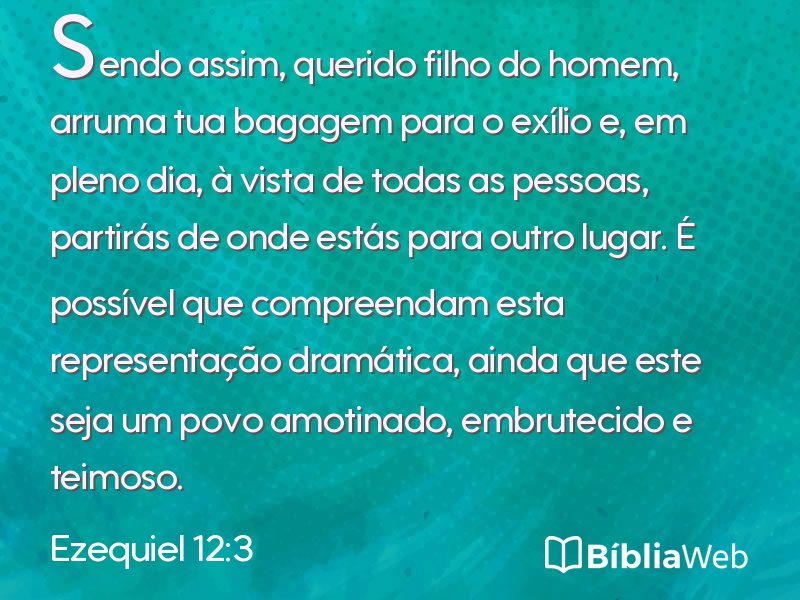 Ezequiel 12:3 em imagem para compartilhar