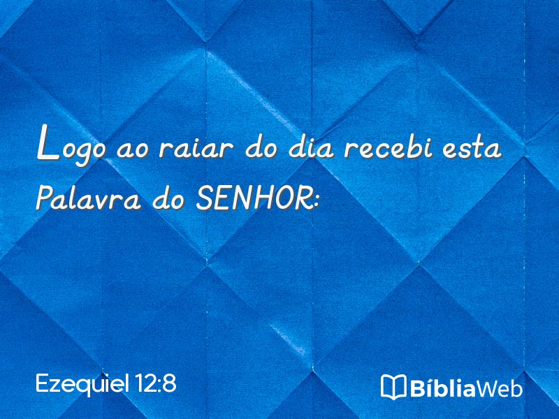 Ezequiel 12:8 em imagem para compartilhar