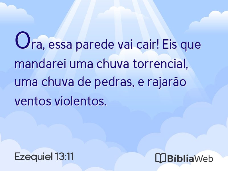 Ezequiel 13:11 em imagem para compartilhar