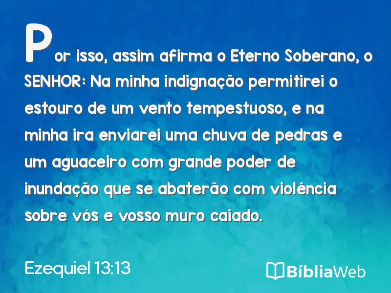 Ezequiel 13:13 em imagem para compartilhar