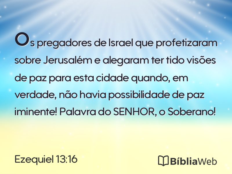 Ezequiel 13:16 em imagem para compartilhar